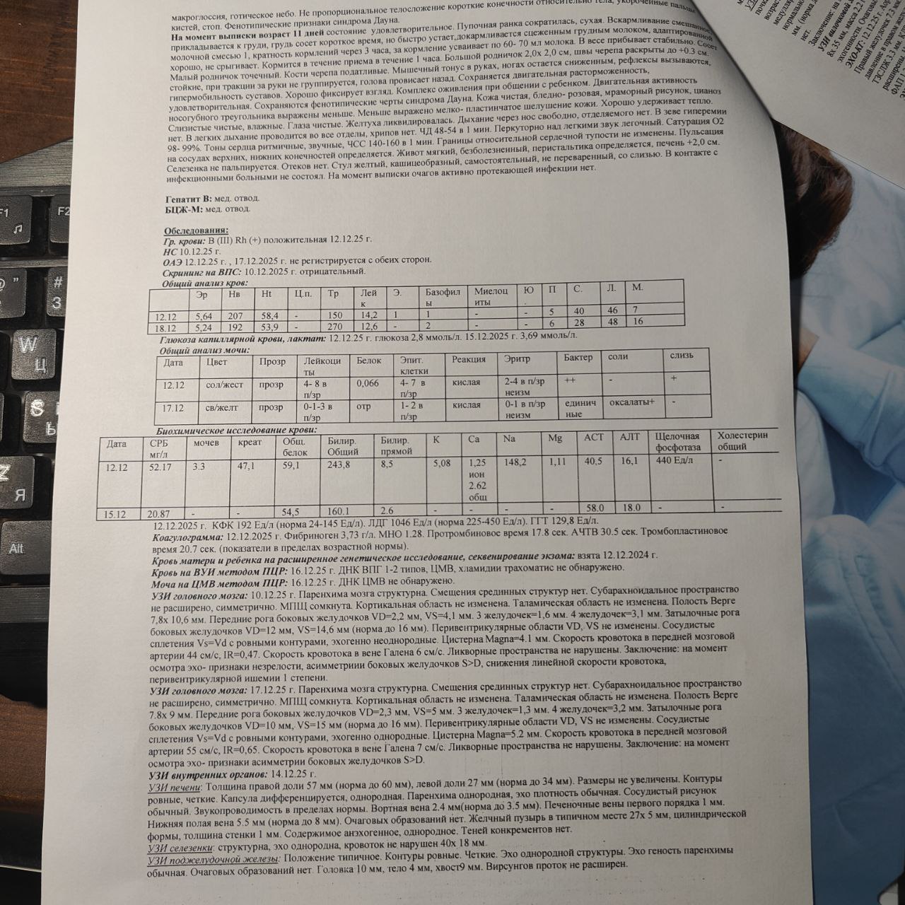 выписка из роддома