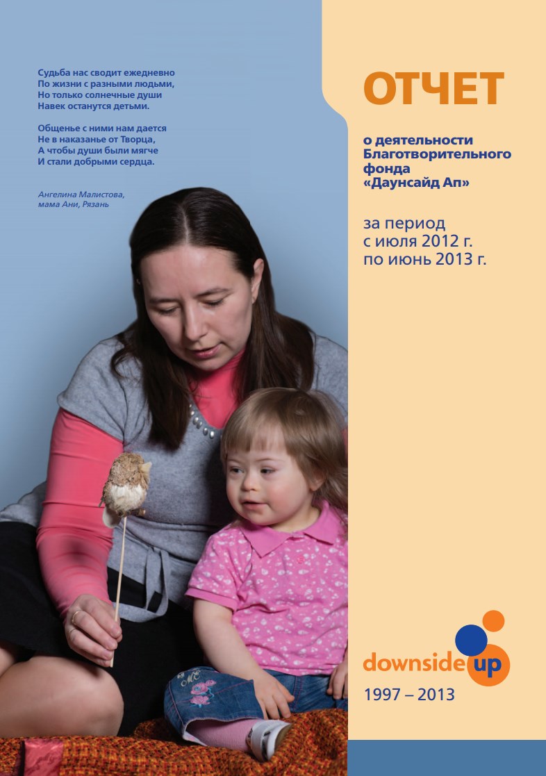 Годовой отчет Даунсайд Ап  (июль 2012 - июнь 2013 гг.)